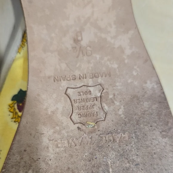 🌻Paul Mayer Yellow Floral Bow Mules - Picture 15 of 15